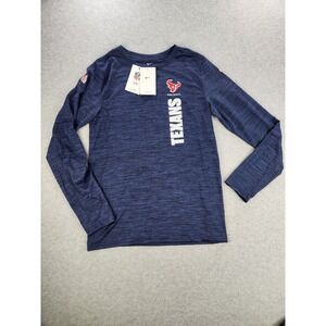 NWT Nike Houston Texans Dri-Fit T Shirt Football Long Sleeve Youth Boys XL 18-20